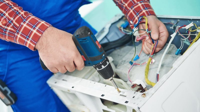 Torbalı Profilo Profilo çamaşır makinesi kart tamiri – Su almama arızası orijinal parça ile giderildi. - Teknik servis örneği